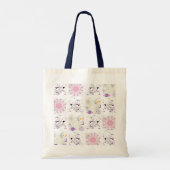 Big Time and Space Mandala Patchwork Pattern Budge Tote Bag (Achterkant)