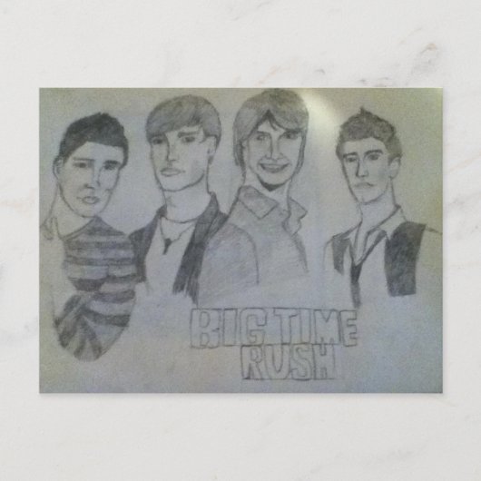 Big time Rush-postkaart Briefkaart (Voorkant)