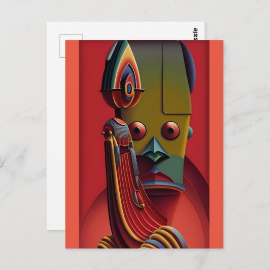 Big Tin Tan Tong II Ken Gage Art Briefkaart (Voorkant / Achterkant)