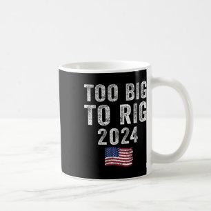 Big to rig Trump 2024 Grappig Gezegde Mannen Vrouw Koffiemok