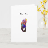 Big Toe Kaart (Gele Bloem)