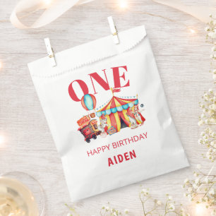 Big Top Circus Carnival 1ste verjaardag Bedankzakje