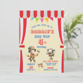 Big Top Circus Invitation Anniversaire (Debout devant)