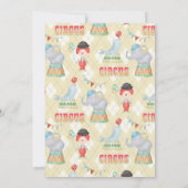 Big Top Circus Invitation Anniversaire (Dos)