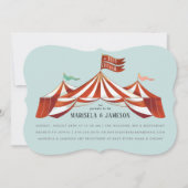 Big Top Circus Tent Couples Baby shower Kaart (Voorkant)