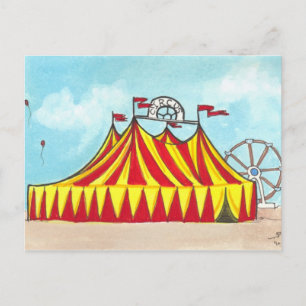 Big Top Circus Tent + ferris-briefkaart voor wielk Briefkaart