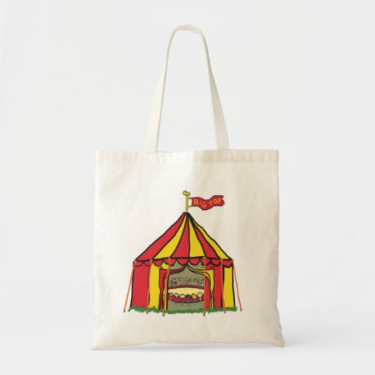 Big Top Circus Tent Tote Bag (Voorkant)