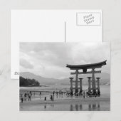 Big Torii in Itsukushima Shrine Briefkaart (Voorkant / Achterkant)