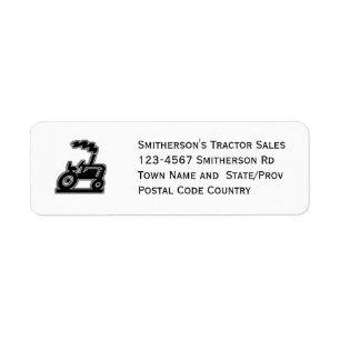 Big Tractor Chugga-Lugga-Lug Etiket