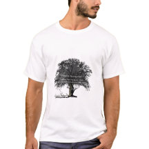 Big Tree Black Art -Silhouette Nature Illustration