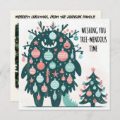 Big Tree-Endeavour Time Feestdagenkaart (Voorkant / Achterkant)