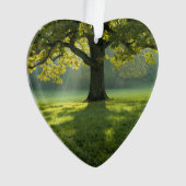 Big Tree Forest Dated Photo Custom Ornament (voorkant)