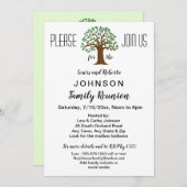 Big Tree Logo Famille Réunion ou Invitation d'évén (Devant / Derrière)