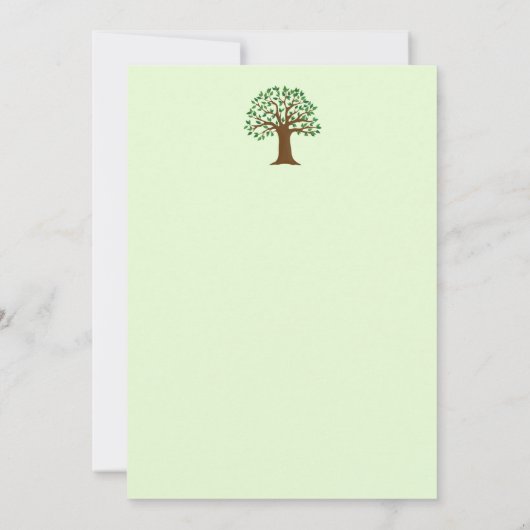 Big Tree Logo Family reünie of uitnodiging voor ee (Achterkant)