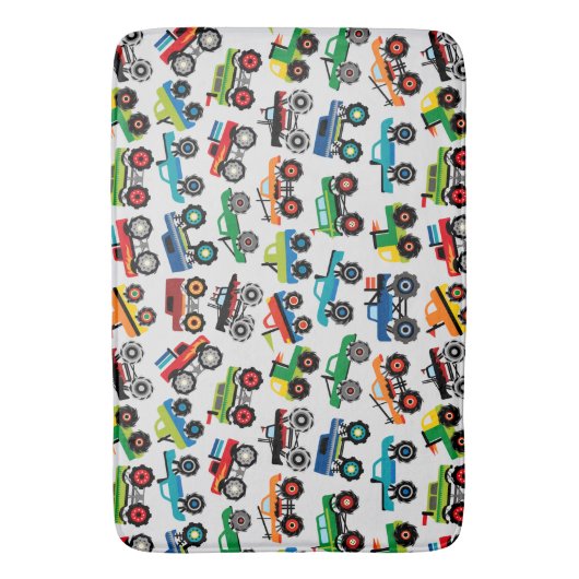 Big Truck Boys Bathroom Badmat (Voorkant Verticaal)