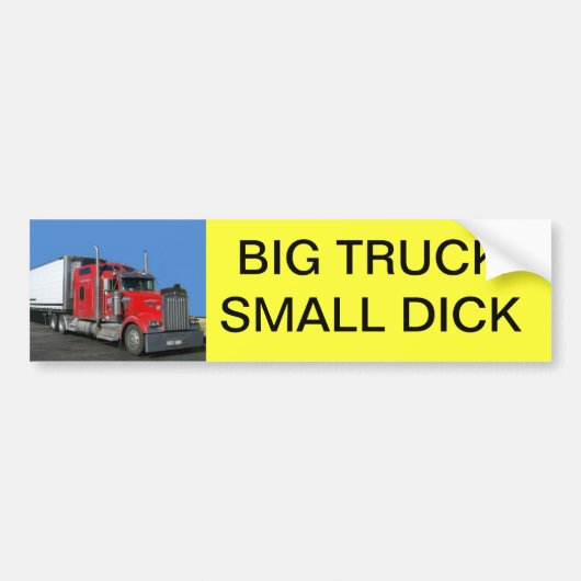 Big Truck Bumpersticker (Voorkant)
