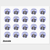 Big Trucks Theme Stickers amusants (Feuille)
