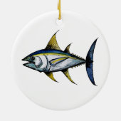 Big Tuna Fish Keramisch Ornament (Achterkant)