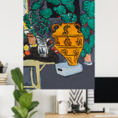 Big Vase Poster (Thuiskantoor)