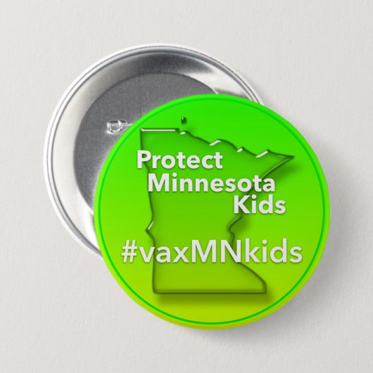 Big #vaxMNkids Button (Voorkant /achterkant)