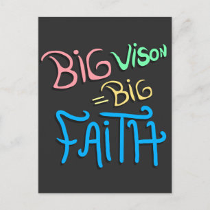 Big Vision Big Faith Aankondigingskaart