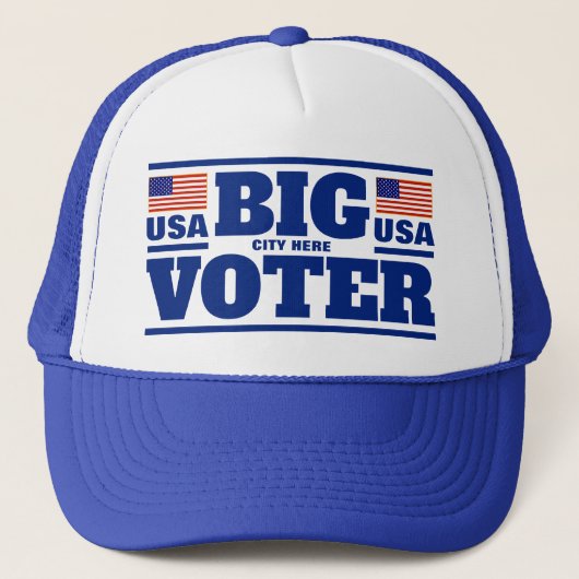 Big Voter™ Trucker Hat (Pas het aan!) Trucker Pet (Voorkant)