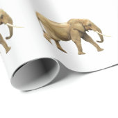 Big Walking African Bull Elephant Cadeaupapier (Rol Hoek)