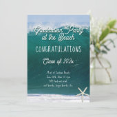 Big Wave Beach Graduation Party Invitation de clas (Debout devant)