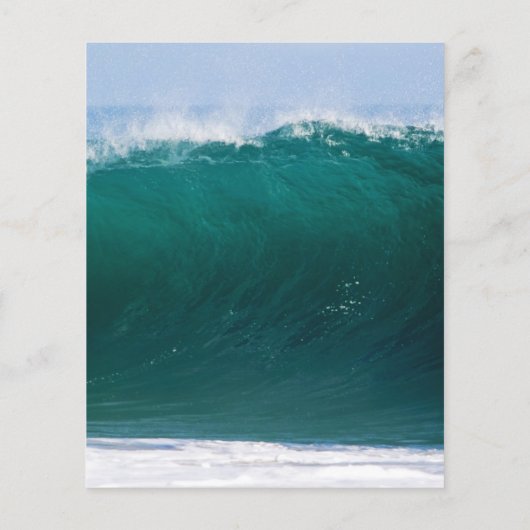 Big Wave Budget Weddenschap Kustuitnodiging Flyer (Achterkant)