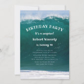 Big Wave Guards Surprise Anniversaire Invitation (Devant)