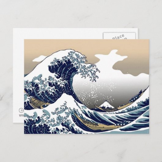 Big Wave Japans Art Briefkaart (Voorkant / Achterkant)