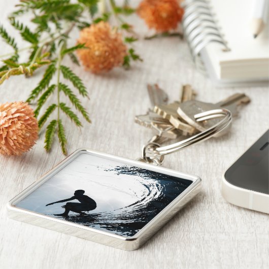 Big Wave Surfer Sleutelhanger (Zijkant)