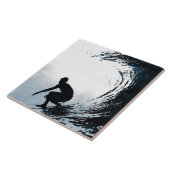 Big Wave Surfer Tegeltje (Zijkant)