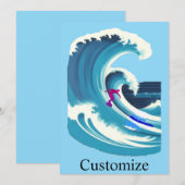 Big Wave Surfer Thunder_Cove Kaart (Voorkant / Achterkant)