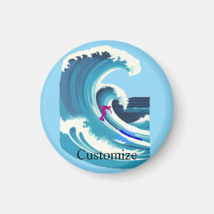 Big Wave Surfer Thunder_Cove Magneet