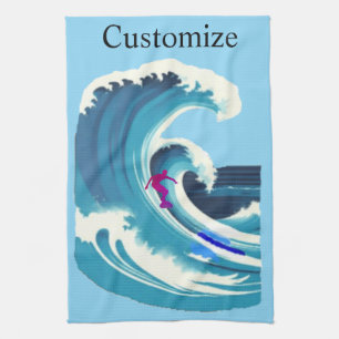 Big Wave Surfer Thunder_Cove Theedoek