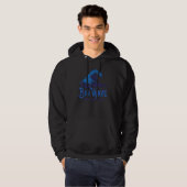 Big Wave Surfing Summer Miami Beach Hawaii Florida Hoodie (Voorkant volledig)
