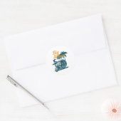 Big Waves Ronde Sticker (Envelop)