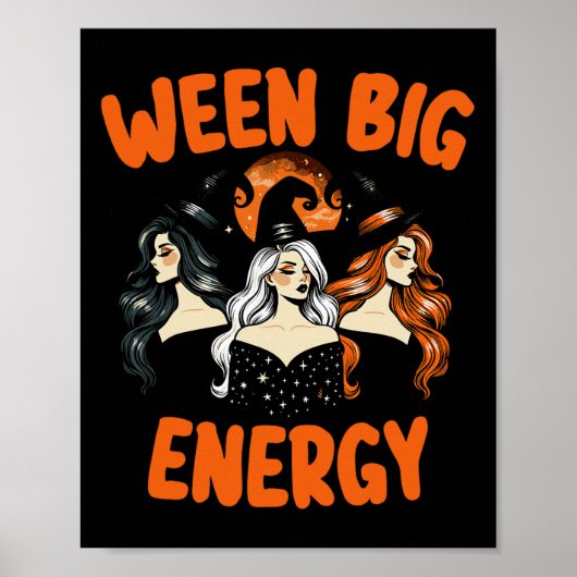 Big Ween Energy Halloween heksen voor mannen Poster (Voorkant)