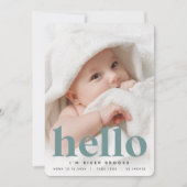 Big Welkom | Aankondiging van de foto ter geboorte (Voorkant)