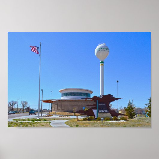 Big Well Museum, Greensburg, Kansas Poster (Voorkant)
