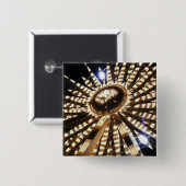 Big Wheel kerstster Vierkante Button 5,1 Cm (Voorkant /achterkant)