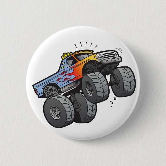 Big Wheel Truck Ronde Button 5,7 Cm (Voorkant)