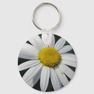 Big White Daisy Sleutelhanger