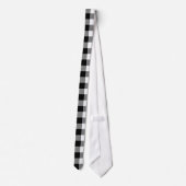 Big White en Black Buffalo Check Stropdas (Achterkant)