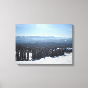 Big White Mountain Canvas Afdruk