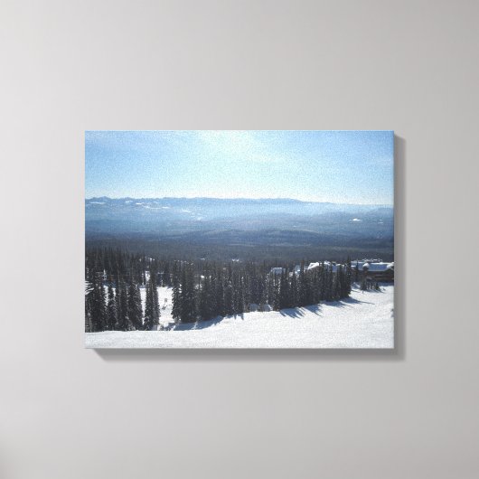Big White Mountain Canvas Afdruk (Voorkant)