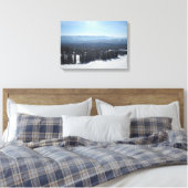 Big White Mountain Canvas Afdruk (Insitu (Slaapkamer))