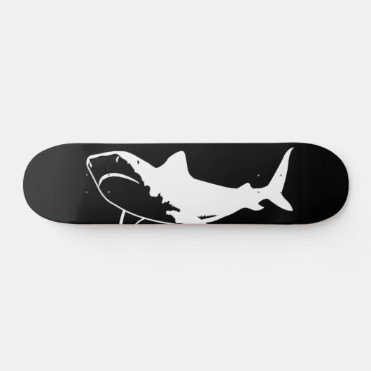 Big White Shark Skateboard (Horizontaal)