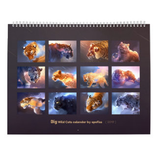 Big Wild Cats - Calendrier 2019